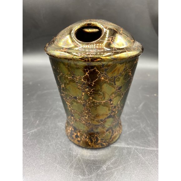 Joseph Abboud Bronze Ceramic Bathroom Set Tissue Cover Soap Dish Toothbrush Hold - Picture 16 of 16